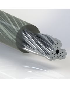 Galvanized Steel, Cable, Coated 3x7, Nylon, Mil Spec
