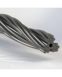 Galvanized Steel Cable, Bare 3x7, Commercial