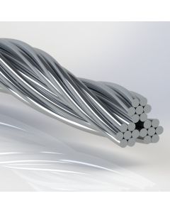 Galvanized Steel Cable, Bare 3x7, Commercial