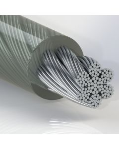 Galvanized Steel, Cable, Coated 7x19, Nylon, Mil Spec