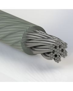 Stainless Steel, Cable, Coated 7x7, Nylon, Low-Stretch High-Fatigue
