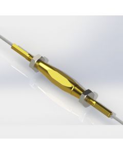 Miniature Precision Brass Turnbuckle, Plug and Plug