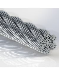 Galvanized Steel Cable, Bare 7x19, Commercial