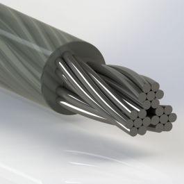 Stainless Steel, Cable, Coated 3x7, Nylon, Commercial