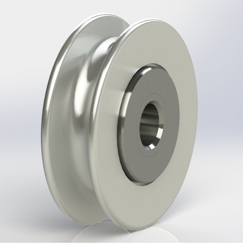 Picture of CP Series Pulley, Plated Steel, Ball Bearing