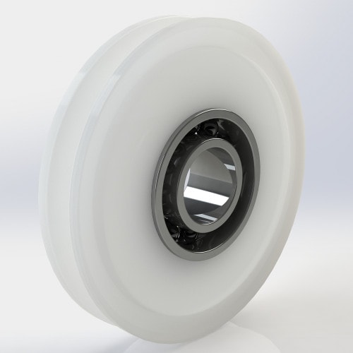 Picture of UP Series Pulley, Nylon, Steel Ball Bearing